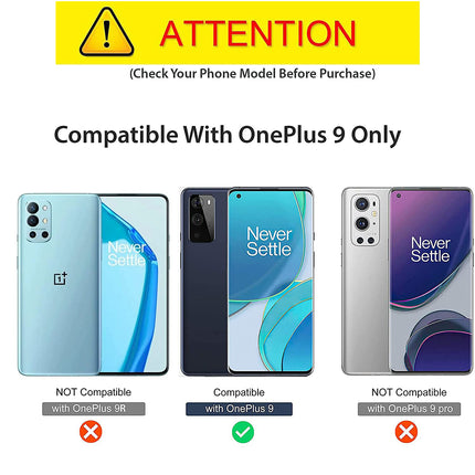 Matte Lens Protective Back Cover for OnePlus 9 / One Plus 9 , Slim Silicone with Soft Lining Shockproof Flexible Full Body Bumper Case (Black)