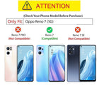 Soft Fabric Hybrid for Oppo Reno 7 (5G) Back Cover, Shockproof Protection Slim Hard Back Case (Black)