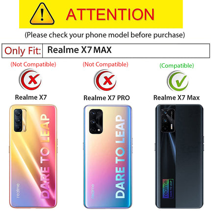 Soft Full Fabric Protective Back Case Cover for Realme X7 Max (Black)