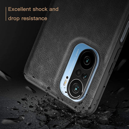 Tux Back Case for Mi 11X / Mi 11X PRO , Slim Leather Case with Soft Edge Shockproof Back Cover (Black) - Mobizang