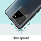 Kapa Shield Frosted Acrylic Back Shock Proof Case Cover for Vivo iQOO Neo 6 (Black)