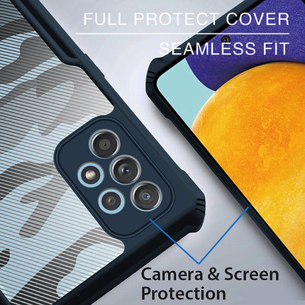 Beetle Camouflage for Samsung Galaxy A73 (5G) Back Case, [Military Grade Protection] Shock Proof Slim Hybrid Bumper Back Cover , Blue