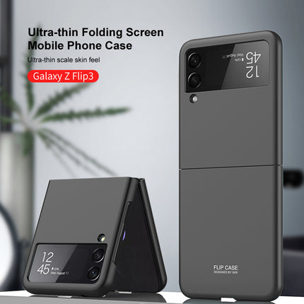 Ultra Thin Back Case for Samsung Galaxy Z Flip3 , Full Body Protection Hard Back Cover , Black