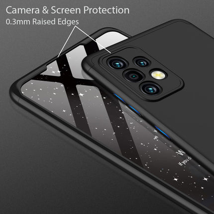 Double Dip Full 360 Protection Back Case Cover for Samsung Galaxy A52 (Black) - Mobizang