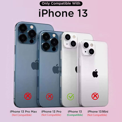 Matte Lens Protective Back Cover for Apple iPhone 13 (6.1) , Slim Silicone with Soft Lining Shockproof Flexible Full Body Bumper Case (Green)