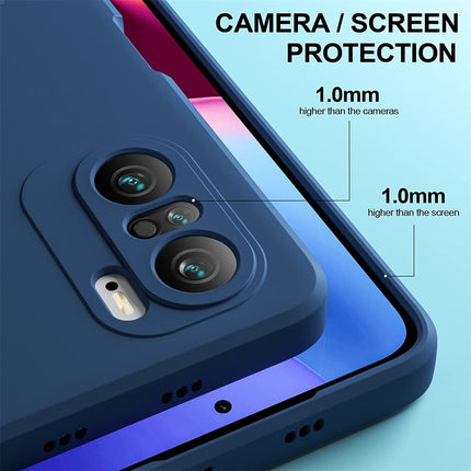 Matte Lens Protective Back Cover for Xiaomi 11X Pro / Mi 11X , Slim Silicone with Soft Lining Shockproof Flexible Full Body Bumper Case , Blue