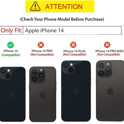 Kapa Woven Soft Fabric Case for Apple iPhone 14 Back Cover, Shock Protection Slim Hard Anti Slip Back Cover (Grey)