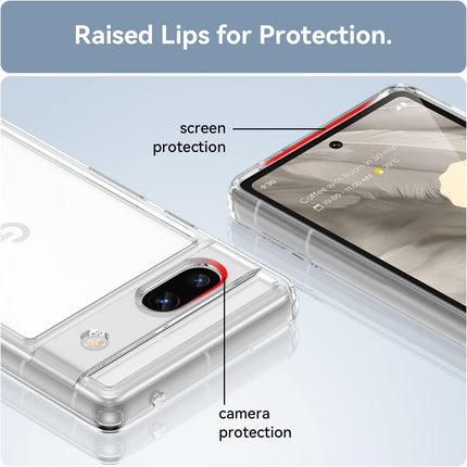 Kapa Shield Clear Acrylic Back Shock Proof Case Cover for Google Pixel 7A (Transparent)