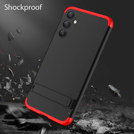 Kapa Double Dip Full 360 Protection Back Case Cover for Samsung Galaxy A34 (Red / Black) - Mobizang
