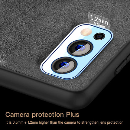 Tux Back Case For OnePlus Nord 2 (5G) , Slim Leather Case with Soft Edge Shockproof Back Cover (Black)