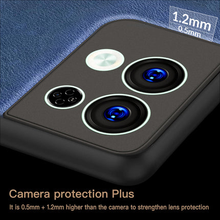 Kapa Tux Back Case for Oppo Reno 8 Pro ,Slim Leather Case with Shockproof Back Cover (Blue)