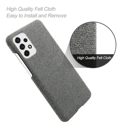 Kapa Woven Soft Fabric Case for Samsung Galaxy A73 (5G) Back Cover,  Shock Protection Slim Hard Anti Slip Back Cover (Grey)