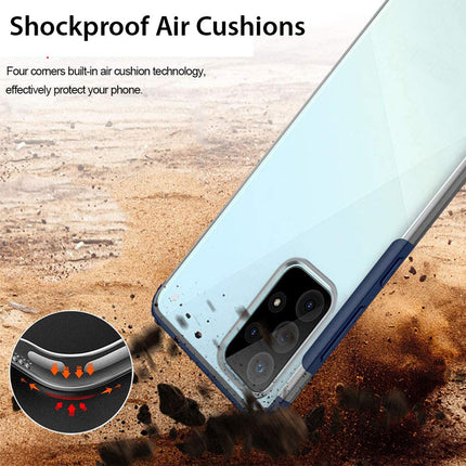 Shield Frosted Acrylic Back Shock Proof Case Cover for Samsung Galaxy A73 (5G) (Blue)