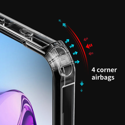 Kapa Bull Back Cover for Oppo Reno 8 Pro (5G) , Shockproof Slim Hybrid Clear Case (Black)