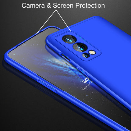 Double Dip Full 360 Protection Back Case Cover for OnePlus Nord 2 (5G) / One Plus Nord 2 (5G) (Blue)