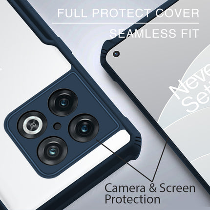 Beetle for OnePlus 10 PRO Back Case, [Military Grade] Shockproof Slim Hybrid Cover (Blue) - Mobizang
