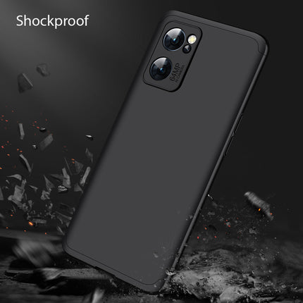 Double Dip Full 360 Protection Back Case Cover for Oppo Reno 7 (5G) (Black) - Mobizang