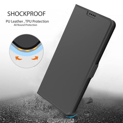 Kapa Noble Slim Magnetic Leather Flip Case Cover for Samsung Galaxy S21 FE (Black)