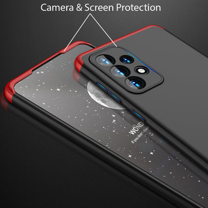 Double Dip Full 360 Protection Back Case Cover for Samsung Galaxy A73 (5G) (Red , Black)