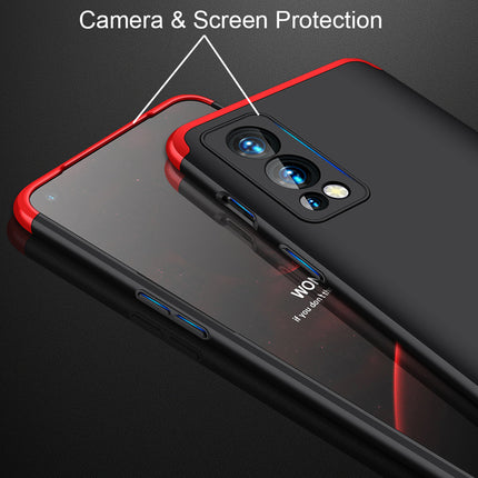Double Dip Full 360 Protection Back Case Cover for OnePlus Nord 2 (5G) / One Plus Nord 2 (5G) (Red,Black)