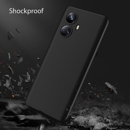 Kapa Double Dip Full 360 Protection Back Case Cover for Realme 10 Pro Plus (Black)