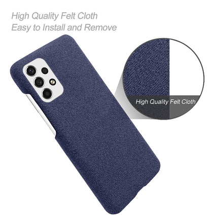Kapa Woven Soft Fabric Case for Samsung Galaxy A73 (5G) Back Cover,  Shock Protection Slim Hard Anti Slip Back Cover (Blue)