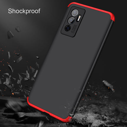 Double Dip Full 360 Protection Back Case Cover for Vivo V23E (Red ,Black) - Mobizang