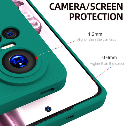 Kapa Matte Protective Lens Flexible Back Cover for Oppo Reno 10 / Reno 10 PRO (5G) | Slim Silicone with Soft Lining Shockproof Full Body Bumper Case (Green)
