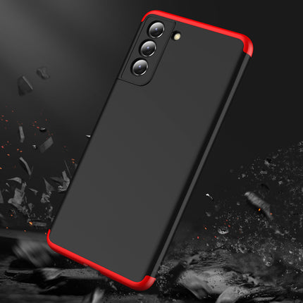 Double Dip Full 360 Protection Back Case Cover for Samsung Galaxy S21 FE (Red,Black) - Mobizang
