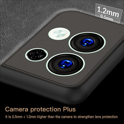 Kapa Tux Back Case for Oppo Reno 8 Pro ,Slim Leather Case with Shockproof Back Cover (Black)