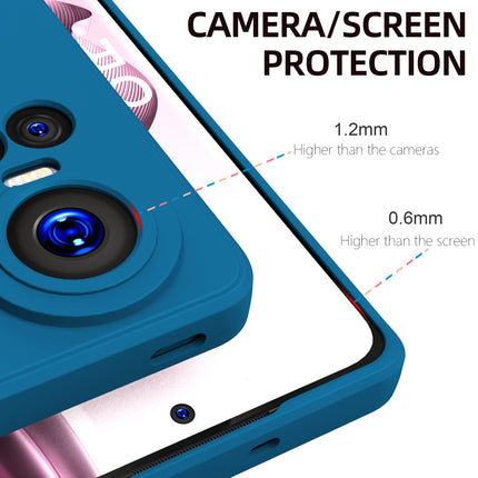Kapa Matte Protective Lens Flexible Back Cover for Oppo Reno 10 / Reno 10 PRO (5G) | Slim Silicone with Soft Lining Shockproof Full Body Bumper Case (Blue)