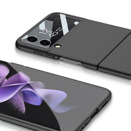 Ultra Thin Back Case for Samsung Galaxy Z Flip3 , Full Body Protection Hard Back Cover , Black