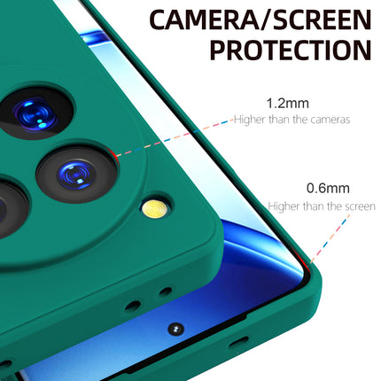 Kapa Matte Protective Lens Flexible Back Cover for OnePlus 12 | Slim Silicone with Soft Lining Shockproof Full Body Bumper Case (Green)