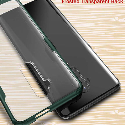 Kapa Shield Frosted Acrylic Back Shock Proof Case Cover for OnePlus 7T Pro  (Green)