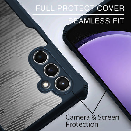 Kapa Beetle Camouflage Back Cover for Samsung Galaxy A25 (5G) | [Military Grade Protection] Shock Proof Slim Hybrid Bumper Case (Blue)