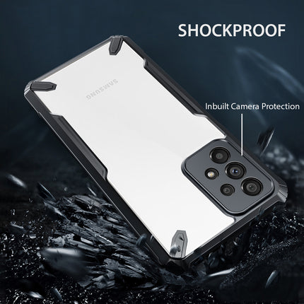 Kapa Bull Back Cover for Samsung Galaxy A33 (5G), Shockproof Slim Hybrid Clear Case (Black)