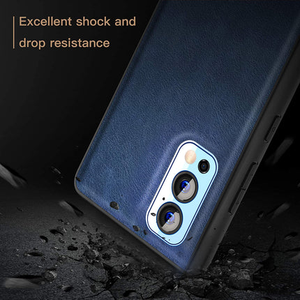 Tux Back Case For OnePlus Nord 2 (5G) , Slim Leather Case with Soft Edge Shockproof Back Cover (Blue)