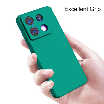 Kapa Matte Protective Lens Flexible Back Cover for Poco X6 PRO / Redmi Note 13 PRO | Slim Silicone with Soft Lining Shockproof Full Body Bumper Case (Green)
