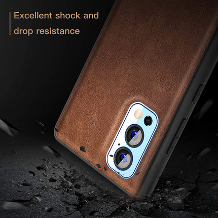 Tux Back Case For OnePlus Nord 2 (5G) , Slim Leather Case with Soft Edge Shockproof Back Cover (Brown)