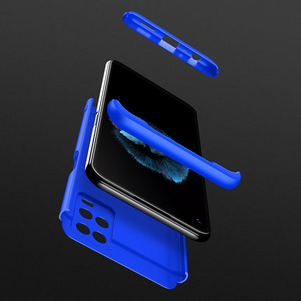 Double Dip Full 360 Protection Back Case Cover for Oppo A54 (4G) (Blue)