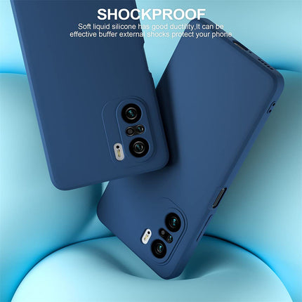 Matte Lens Protective Back Cover for Xiaomi 11X Pro / Mi 11X , Slim Silicone with Soft Lining Shockproof Flexible Full Body Bumper Case , Blue