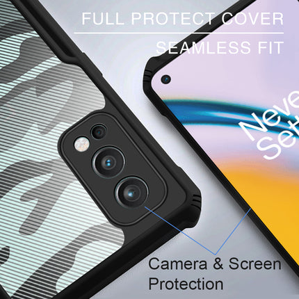 Beetle Camouflage for OnePlus Nord 2 (5G) / One Plus Nord 2 (5G) Back Case, [Military Grade Protection] Shock Proof Slim Hybrid Bumper Cover (Black)