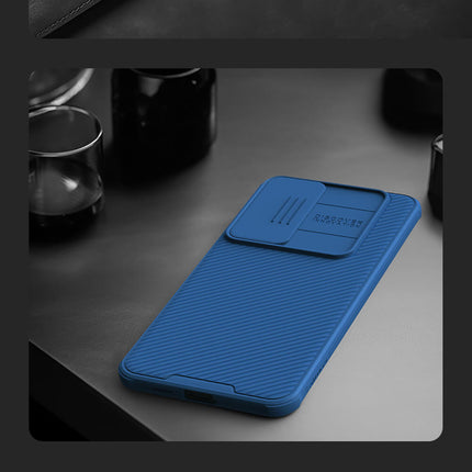Kapa Camshield Back Cover for Samsung Galaxy S24 PLUS | Inbuilt Slider Shockproof Lens Protection Case (Blue)