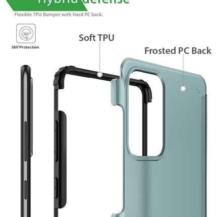 Shield Frosted Acrylic Back Shock Proof Case Cover for Samsung Galaxy A73 (5G) (Black)