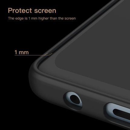 Tux Back Case For Samsung Galaxy A51 , Slim Leather Case with Soft Edge Shockproof Back Cover (Brown)