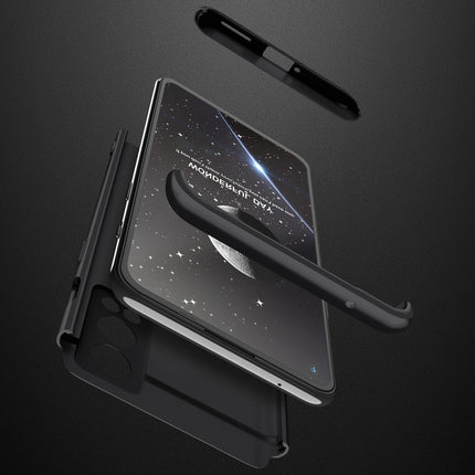 Double Dip Full 360 Protection Back Case Cover for OnePlus Nord 2 (5G) / One Plus Nord 2 (5G) (Black)