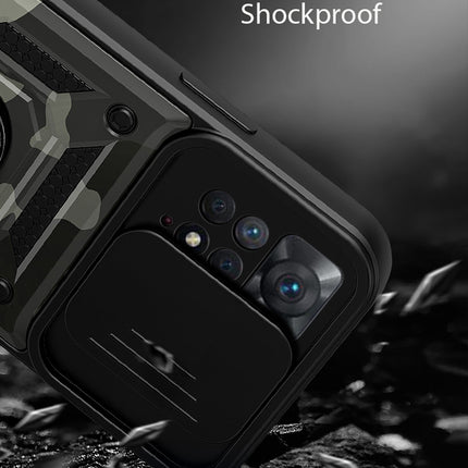 Kapa Tank Back Cover for Redmi Note 11 PRO + PLUS , Shockproof Lens Protection Case (Black)