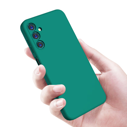 Kapa Matte Protective Lens Flexible Back Cover for Samsung Galaxy A25 | Slim Silicone with Soft Lining Shockproof Full Body Bumper Case (Green)