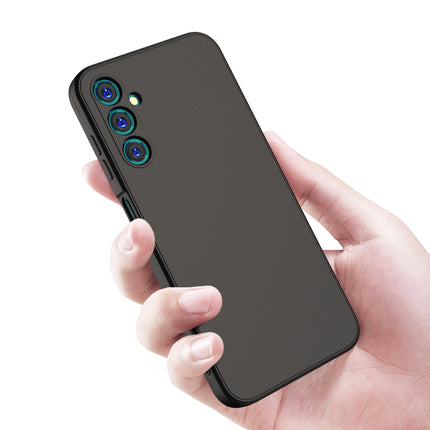 Kapa Matte Protective Lens Flexible Back Cover for Samsung Galaxy A25 | Slim Silicone with Soft Lining Shockproof Full Body Bumper Case (Black)