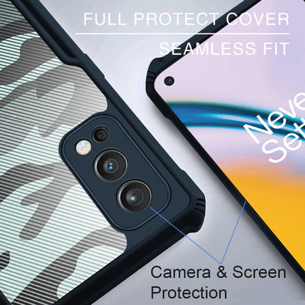 Beetle Camouflage for OnePlus Nord 2 (5G) / One Plus Nord 2 (5G) Back Case, [Military Grade Protection] Shock Proof Slim Hybrid Bumper Cover (Blue)